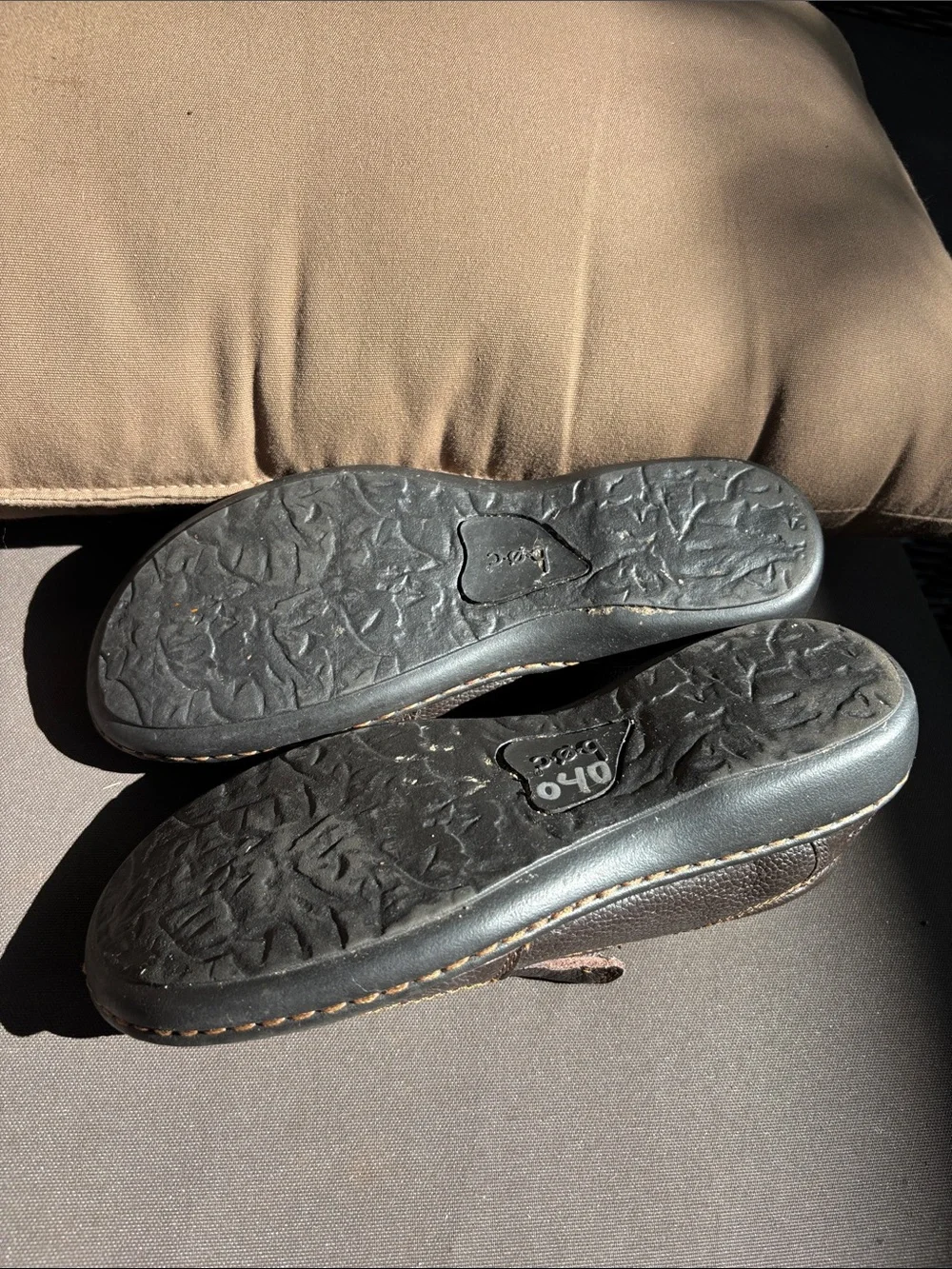 Born women’s Dark Brown Leather Slip-On Loafers